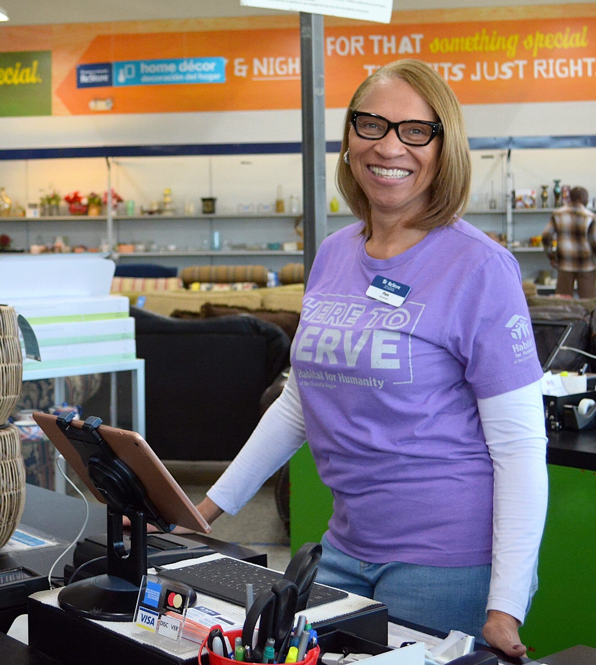 ReStore Cashier Volunteer, Pam