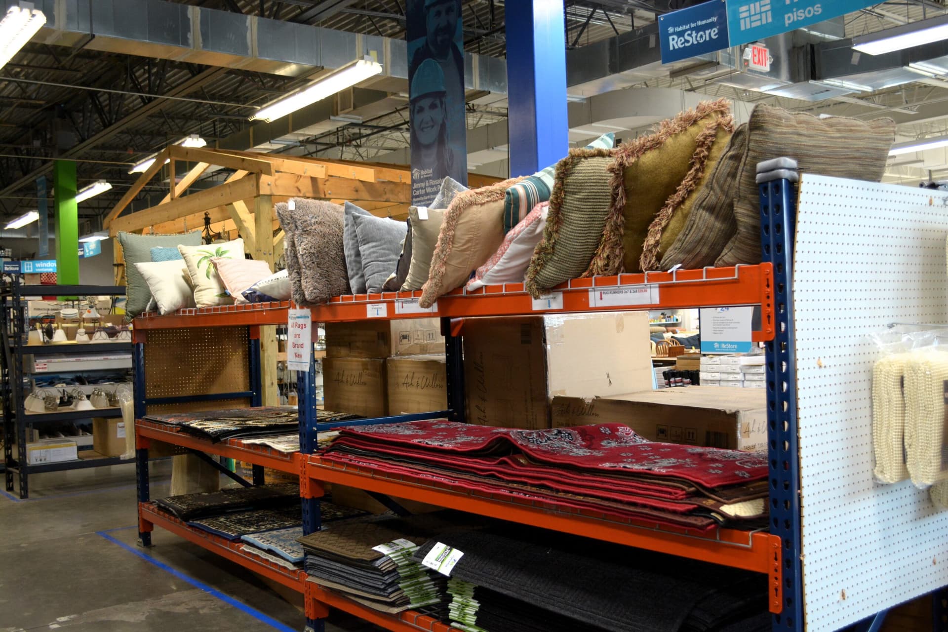 Pineville ReStore Rugs and Throw Pillows