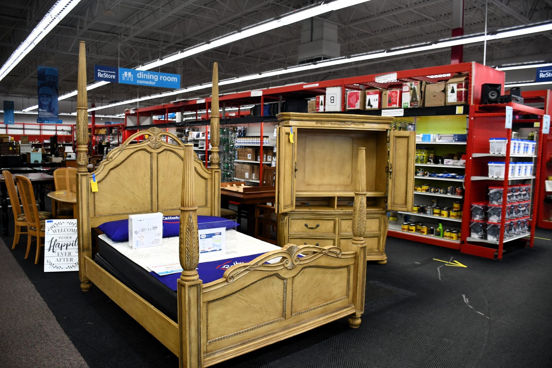 Mooresville ReStore unique selection of high end and gently used bedroom furniture