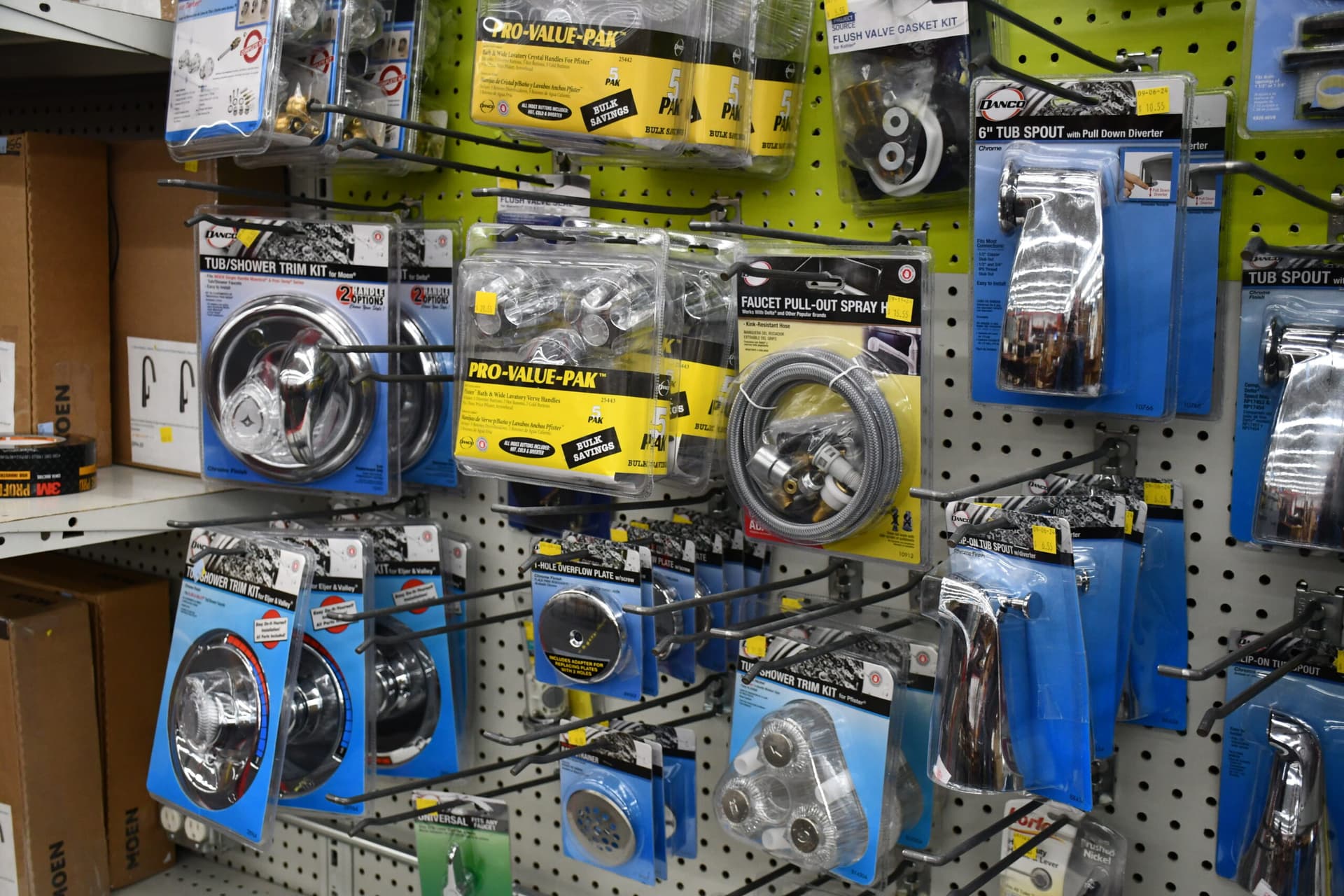 Mooresville ReStore rotating selection of bathroom and kitchen hardware