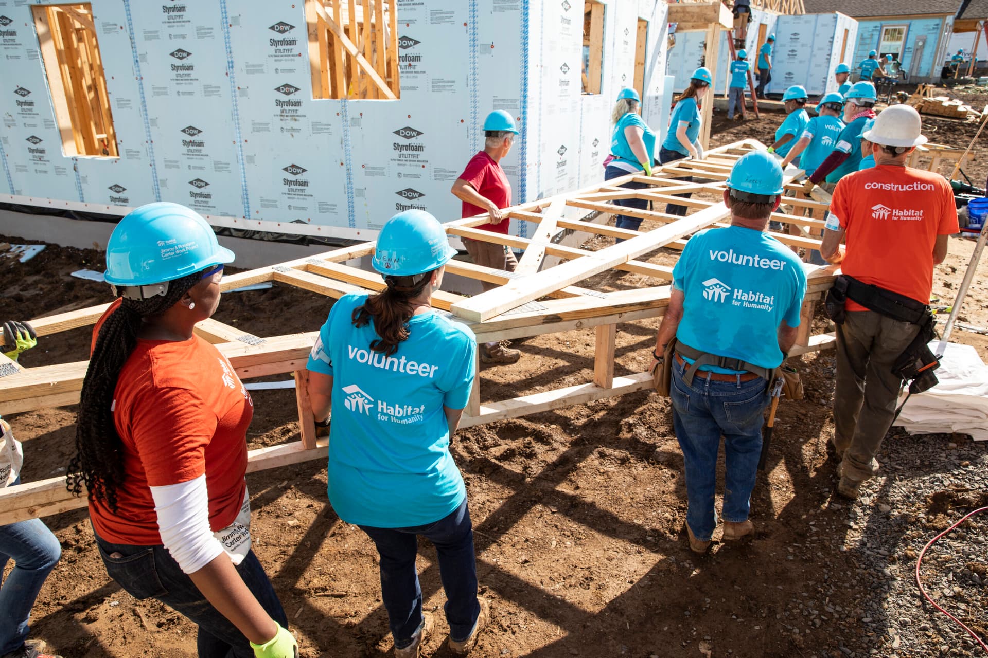 Habitat Charlotte Region Construction Volunteers